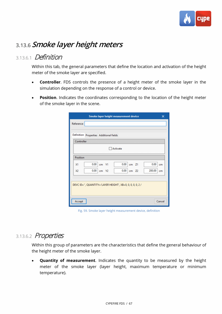 Pagina 67-CYPEFIRE FDS - Manual de utilizare CYPE Instructiuni montaj, utilizare Engleza  only change status...