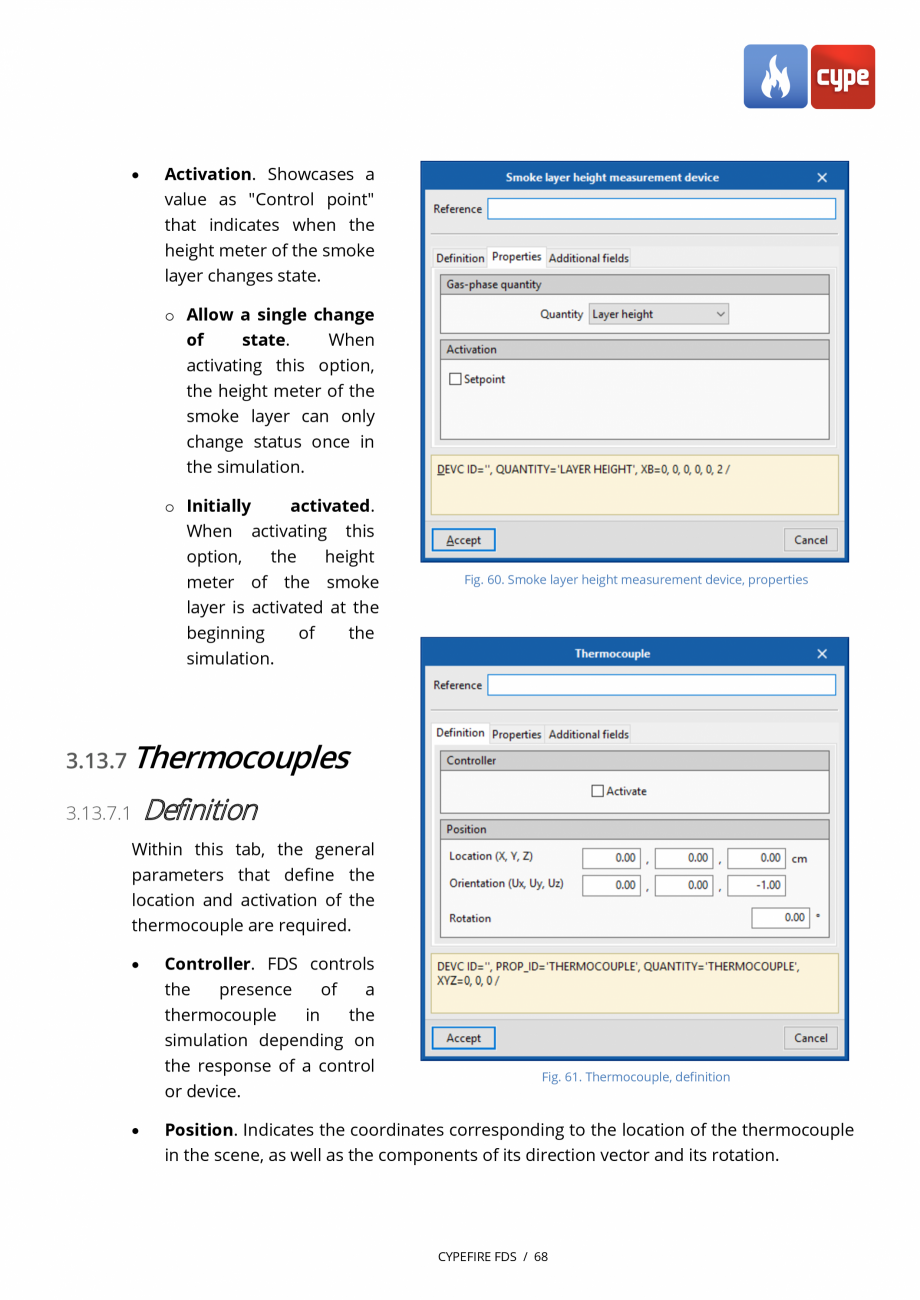 Pagina 68-CYPEFIRE FDS - Manual de utilizare CYPE Instructiuni montaj, utilizare Engleza re or minimum...