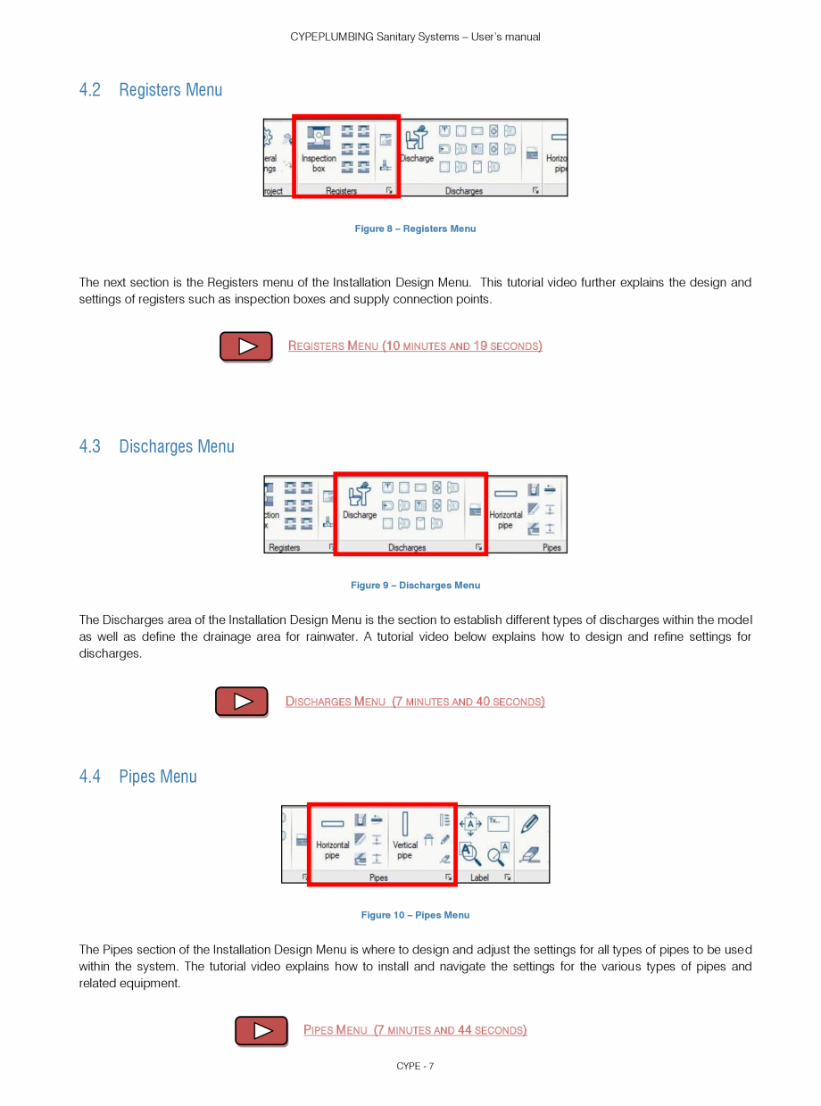 Pagina 7-CYPEPLUMBING Sanitary Systems - Manual de utilizare CYPE Instructiuni montaj, utilizare Engleza ...