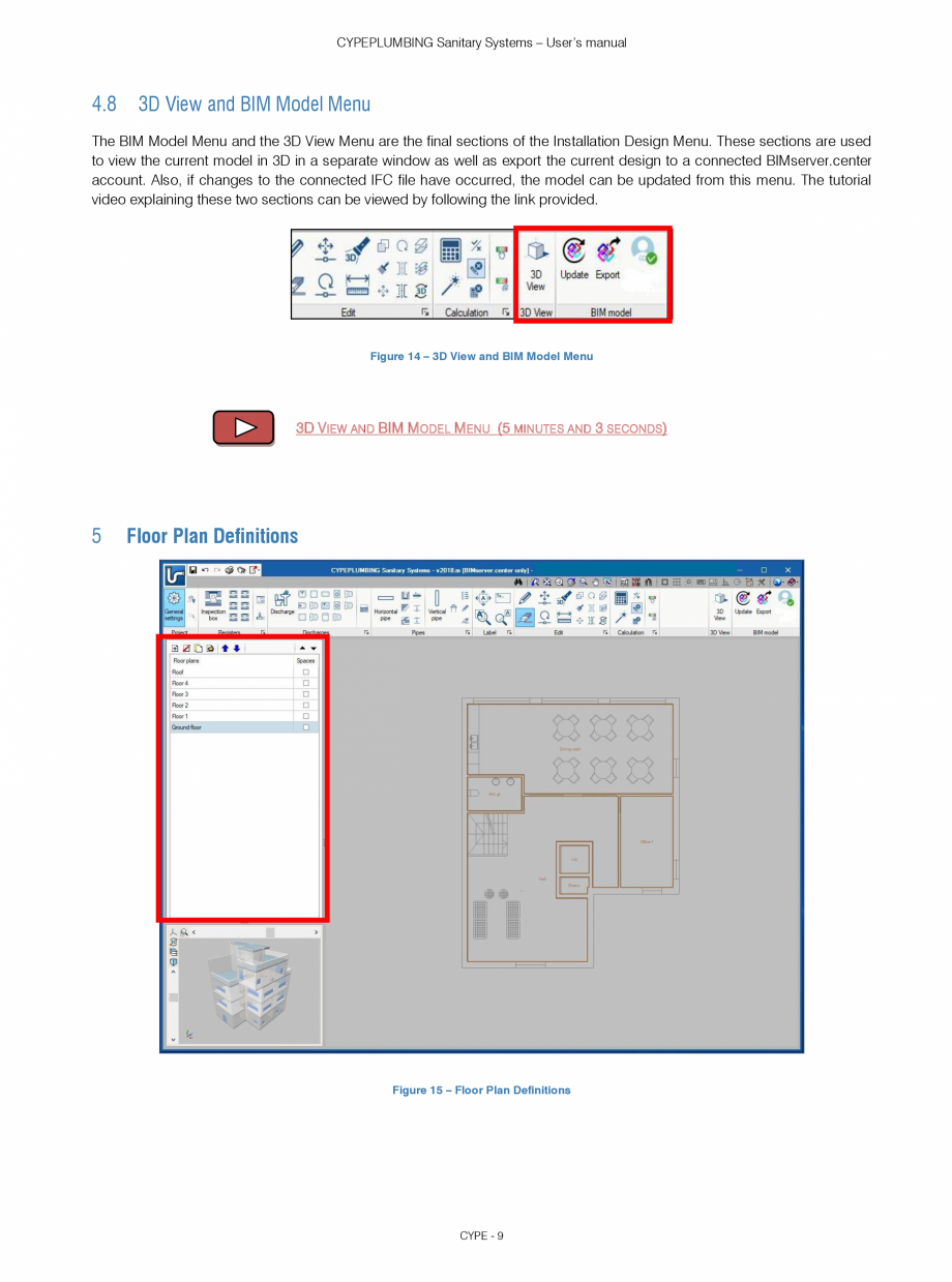 Pagina 9-CYPEPLUMBING Sanitary Systems - Manual de utilizare CYPE Instructiuni montaj, utilizare Engleza ...