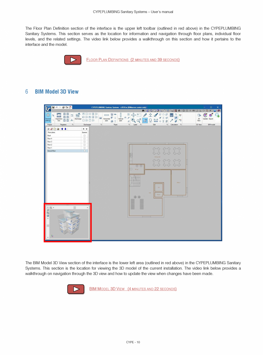 Pagina 10-CYPEPLUMBING Sanitary Systems - Manual de utilizare CYPE Instructiuni montaj, utilizare Engleza...