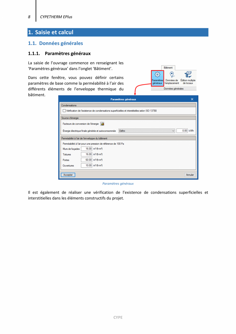 Pagina 8-CYPETHERM EPlus - Manual de utilizare CYPE Instructiuni montaj, utilizare Engleza .....................
