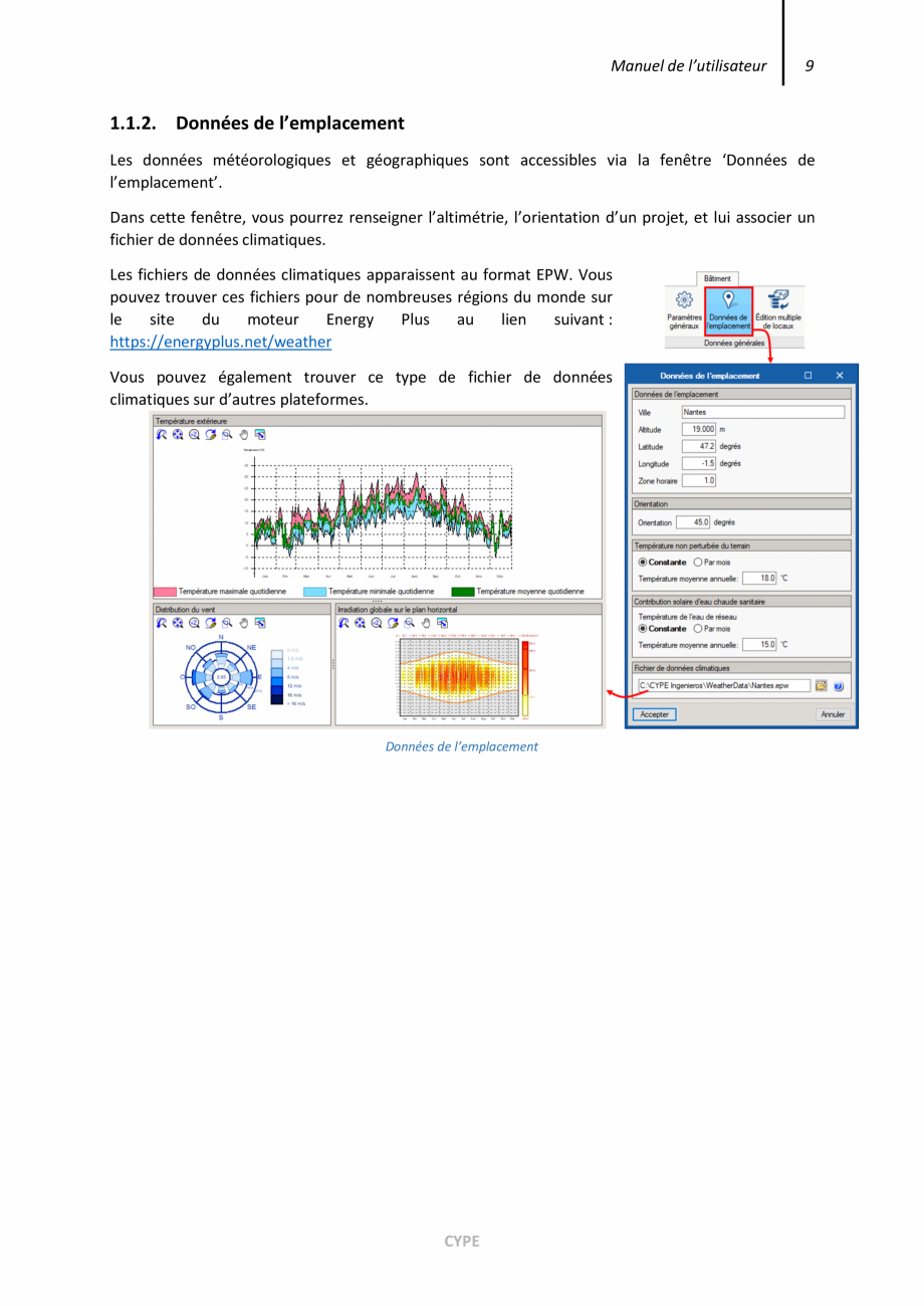 Pagina 9-CYPETHERM EPlus - Manual de utilizare CYPE Instructiuni montaj, utilizare Engleza nuel de...
