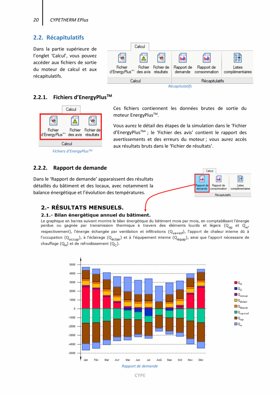 Pagina 20-CYPETHERM EPlus - Manual de utilizare CYPE Instructiuni montaj, utilizare Engleza 2.2. Rapport de...