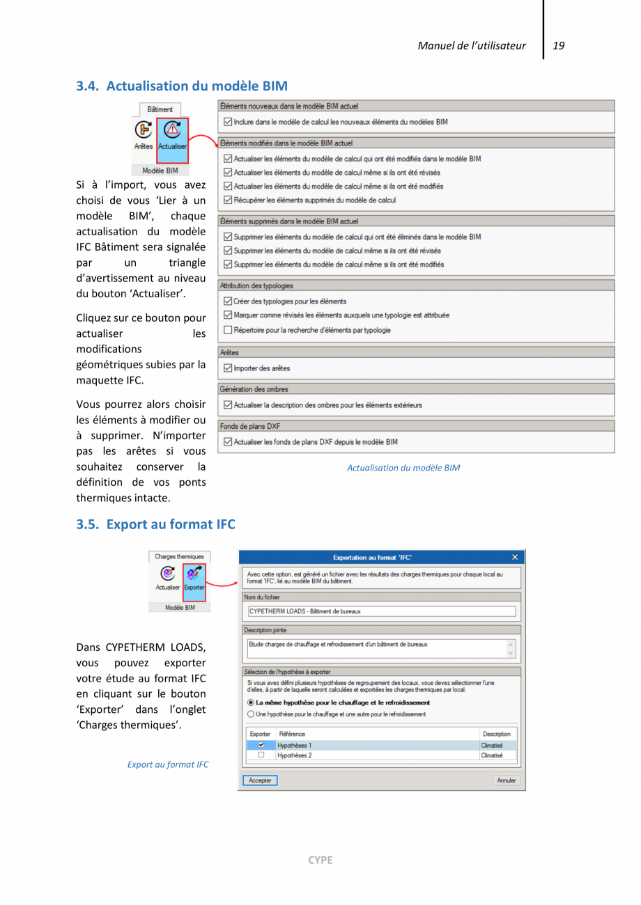 Pagina 19-CYPETHERM Loads - Manual de utilizare CYPE Instructiuni montaj, utilizare Engleza Traitement des...