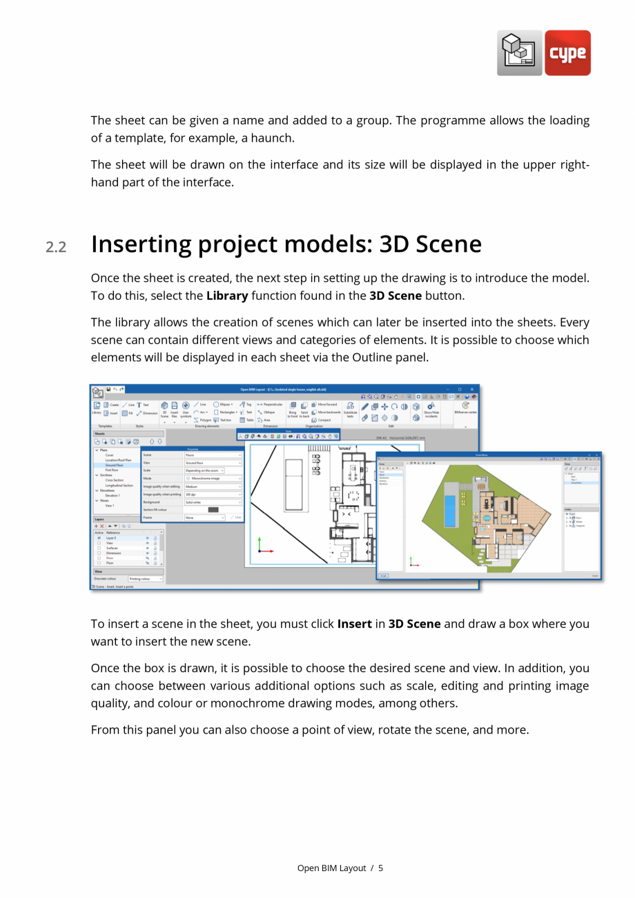 Pagina 5-Open BIM Layout - Manual de utilizare CYPE Instructiuni montaj, utilizare Engleza a name and added...