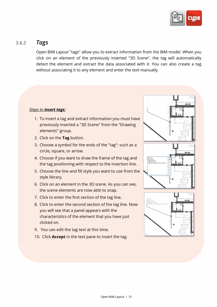 Pagina 15-Open BIM Layout - Manual de utilizare CYPE Instructiuni montaj, utilizare Engleza an be connected...
