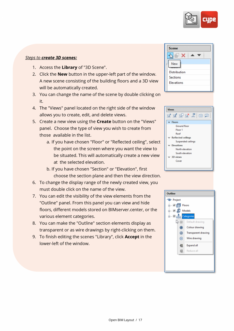 Pagina 17-Open BIM Layout - Manual de utilizare CYPE Instructiuni montaj, utilizare Engleza ing it to any...