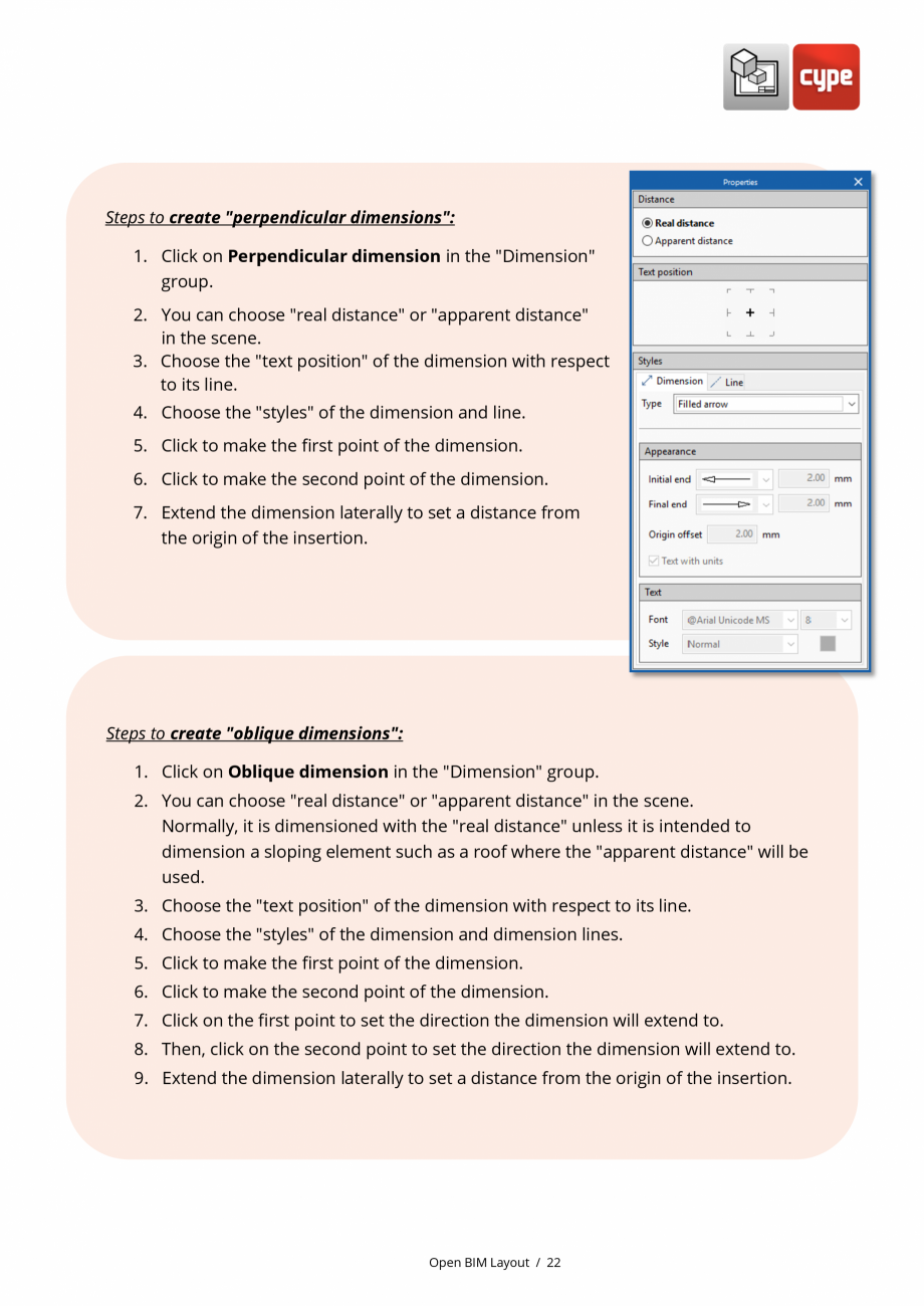 Pagina 22-Open BIM Layout - Manual de utilizare CYPE Instructiuni montaj, utilizare Engleza From the 