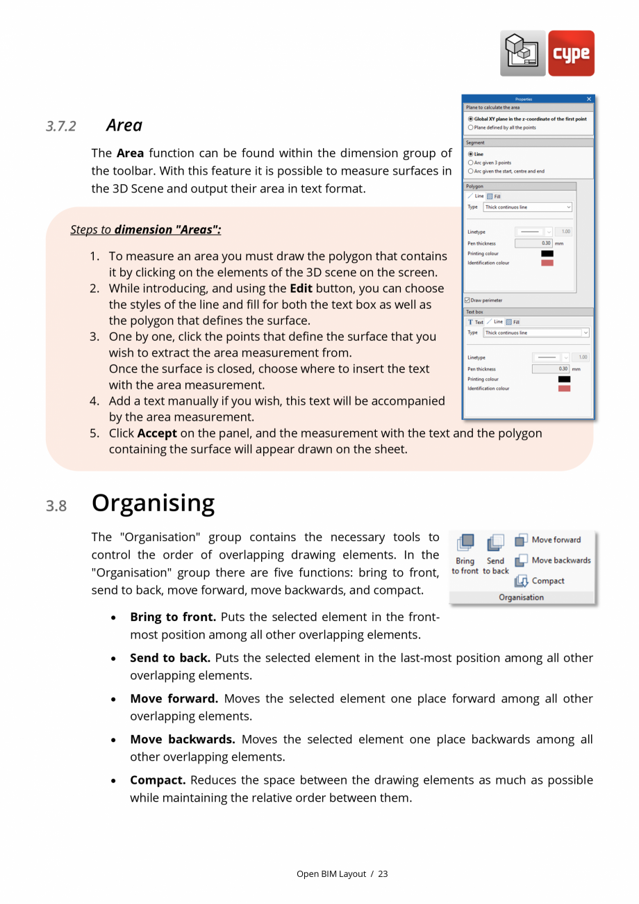 Pagina 23-Open BIM Layout - Manual de utilizare CYPE Instructiuni montaj, utilizare Engleza t files into the...