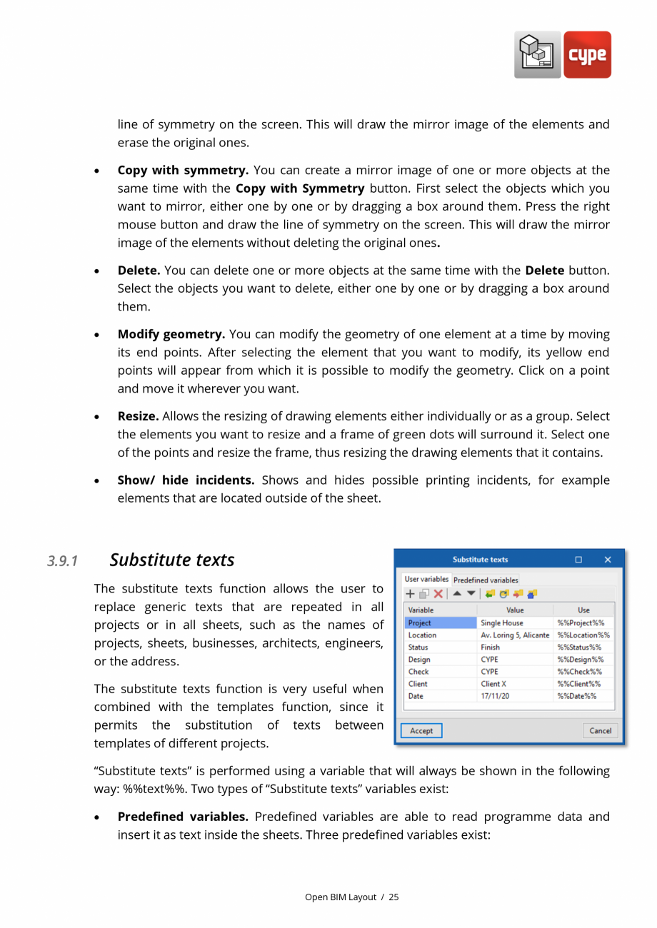 Pagina 25-Open BIM Layout - Manual de utilizare CYPE Instructiuni montaj, utilizare Engleza / 20

Steps to...