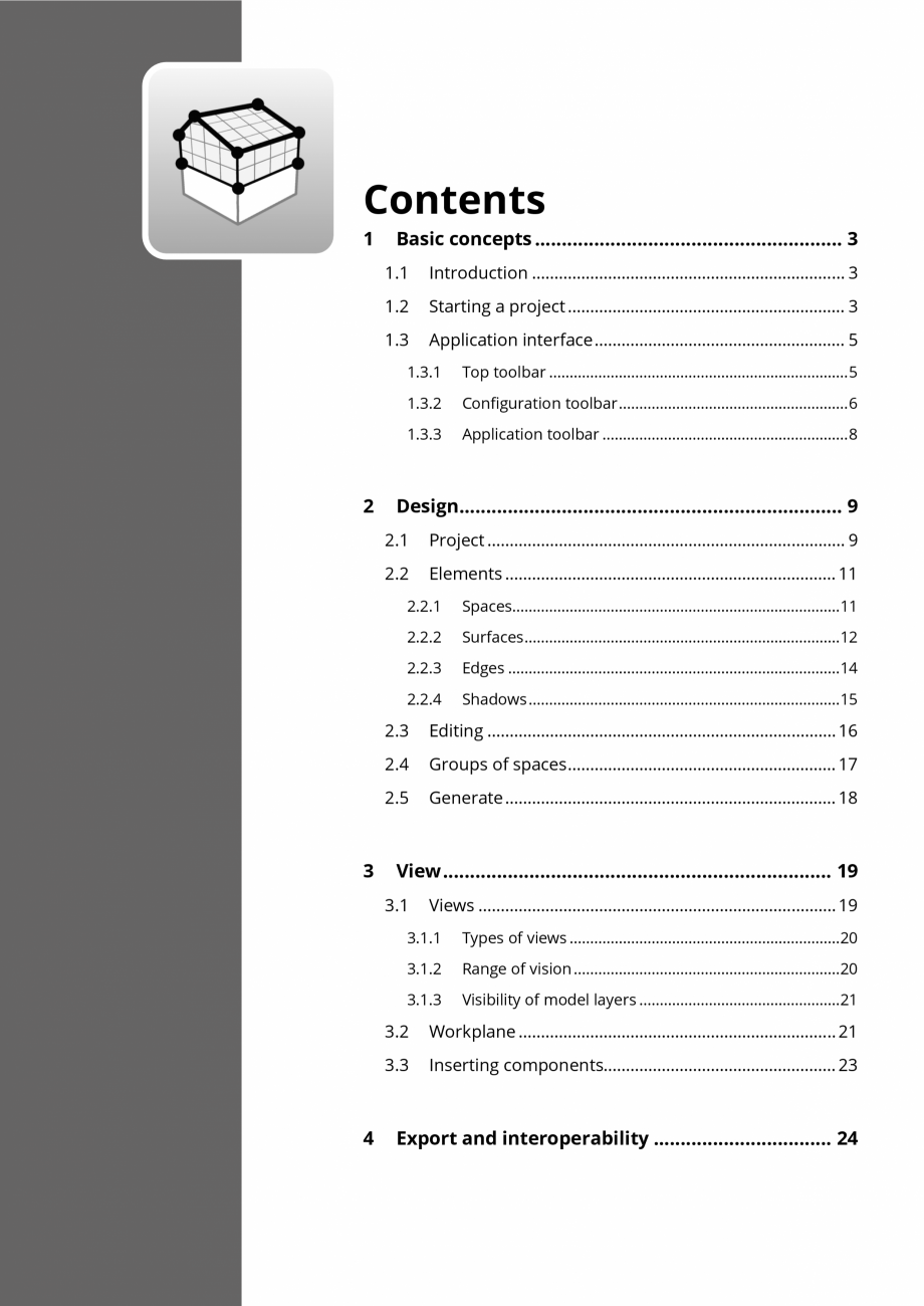 Pagina 2-Open BIM Analytical Model - Manual de utilizare CYPE Instructiuni montaj, utilizare Engleza ...........