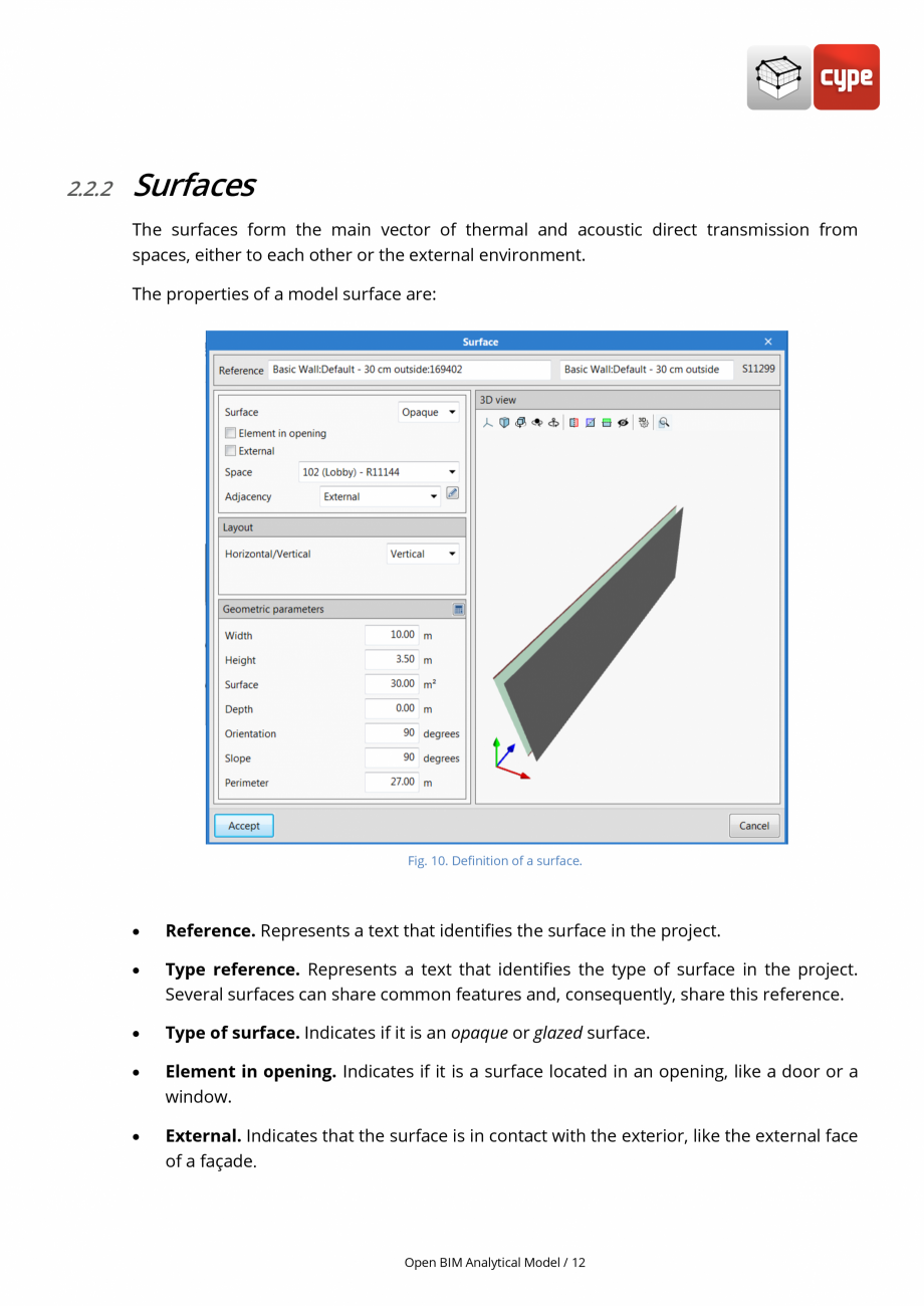 Pagina 12-Open BIM Analytical Model - Manual de utilizare CYPE Instructiuni montaj, utilizare Engleza th the...