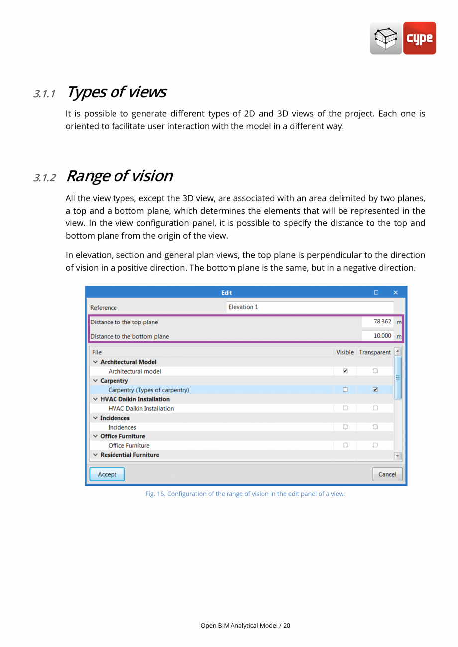 Pagina 20-Open BIM Analytical Model - Manual de utilizare CYPE Instructiuni montaj, utilizare Engleza  they...