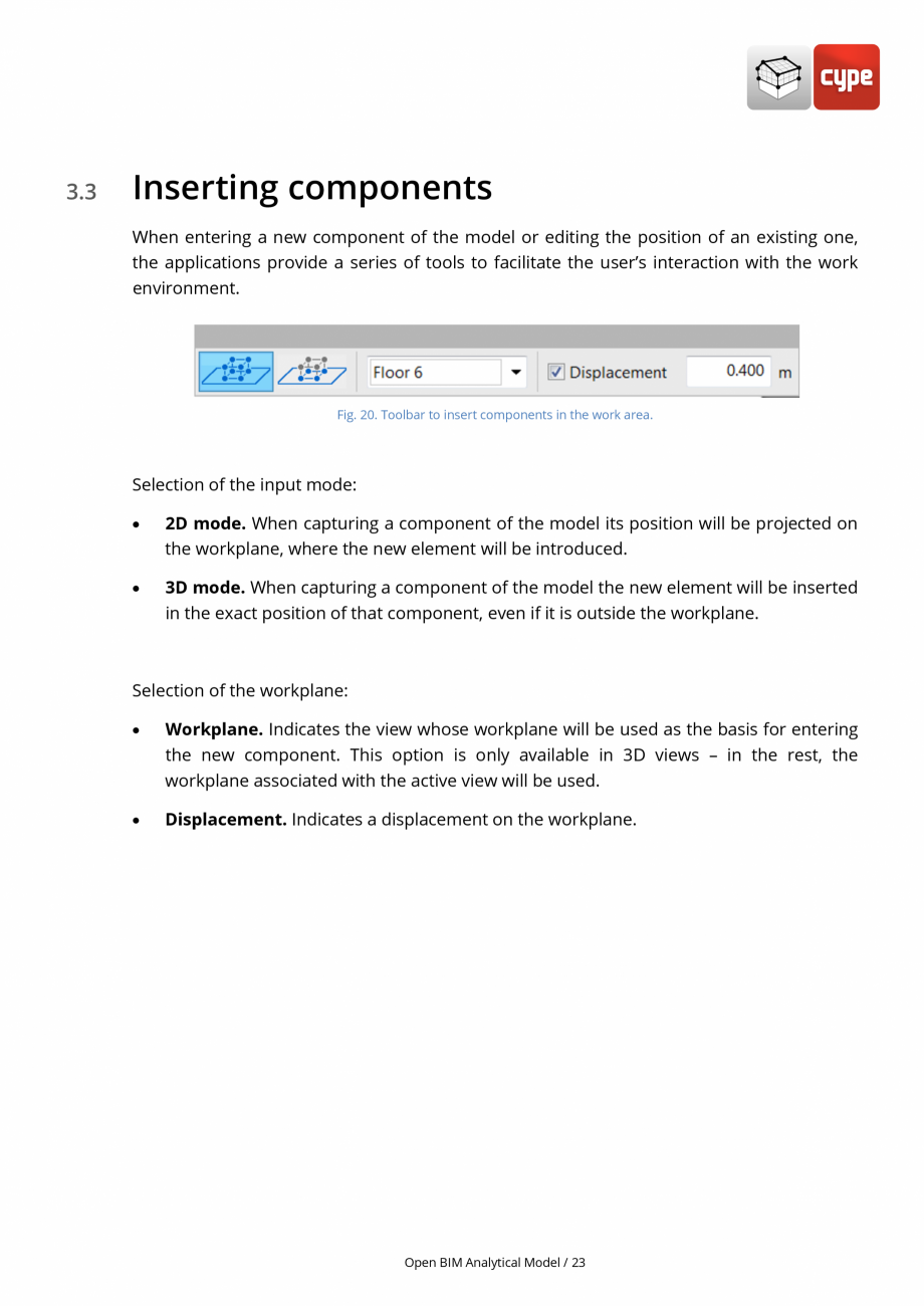 Pagina 23-Open BIM Analytical Model - Manual de utilizare CYPE Instructiuni montaj, utilizare Engleza  view it...