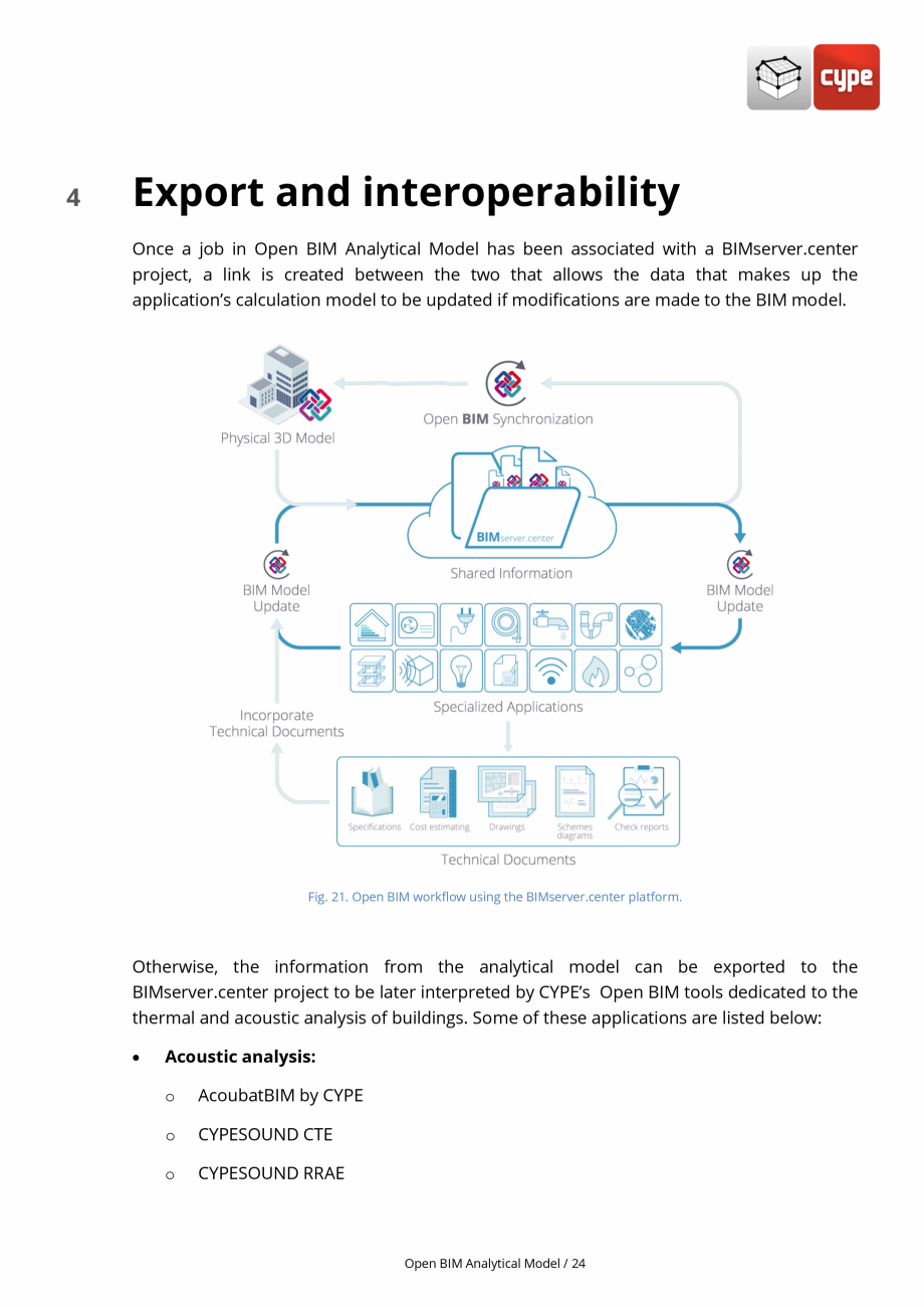 Pagina 24-Open BIM Analytical Model - Manual de utilizare CYPE Instructiuni montaj, utilizare Engleza Open BIM...