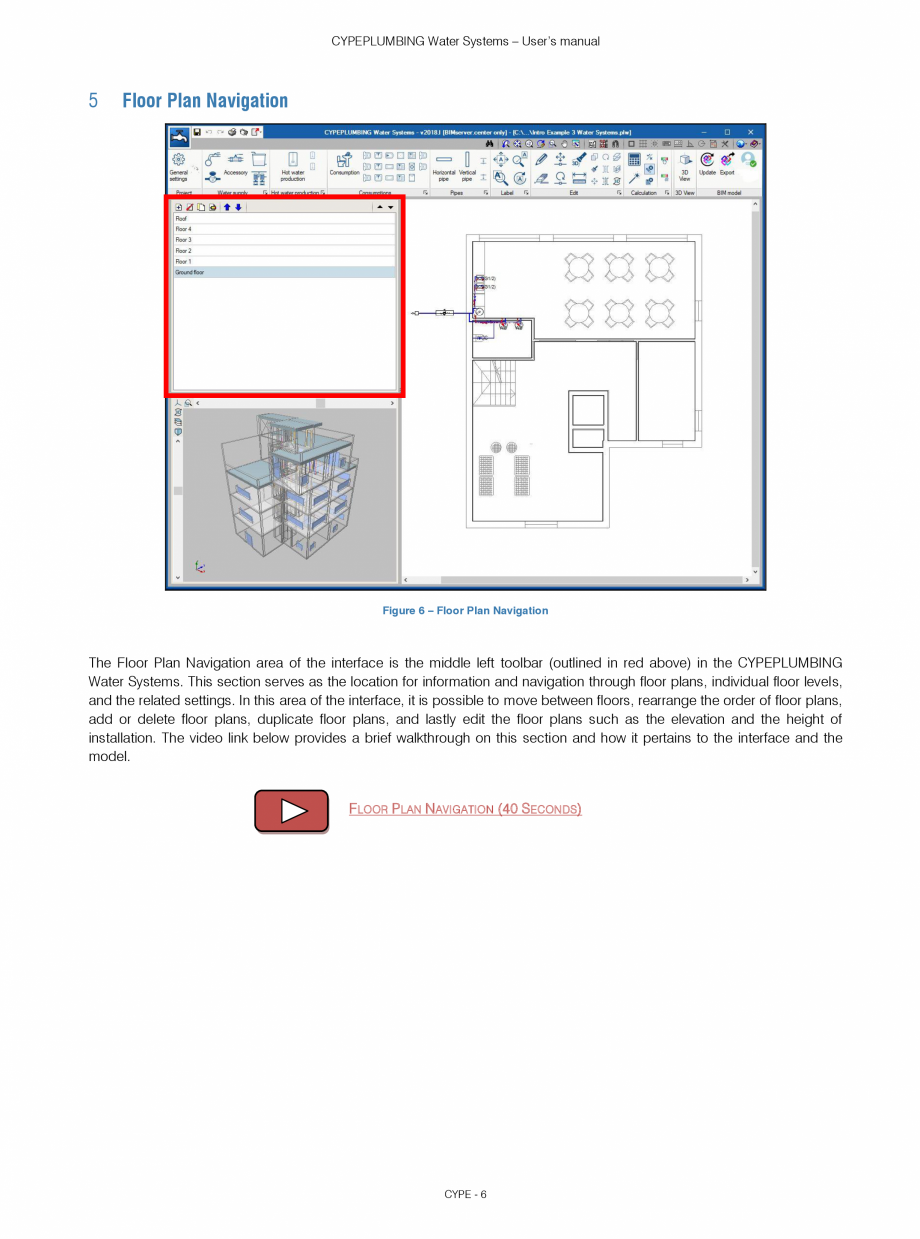 Pagina 6-CYPEPLUMBING Water Systems - Manual de utilizare CYPE Instructiuni montaj, utilizare Engleza  the...