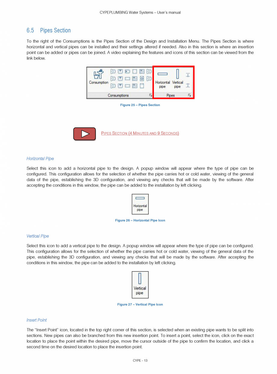 Pagina 13-CYPEPLUMBING Water Systems - Manual de utilizare CYPE Instructiuni montaj, utilizare Engleza and the...