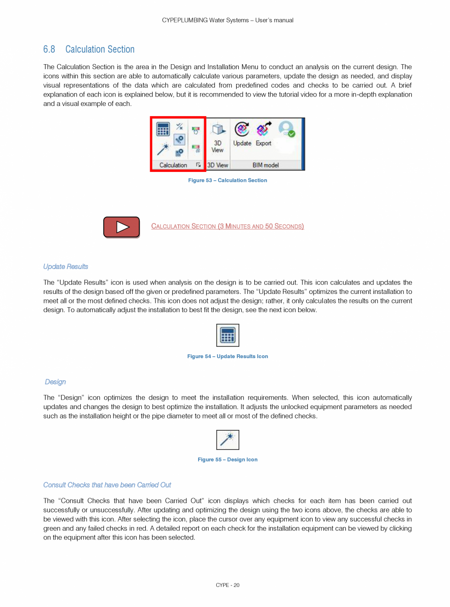 Pagina 20-CYPEPLUMBING Water Systems - Manual de utilizare CYPE Instructiuni montaj, utilizare Engleza t that ...