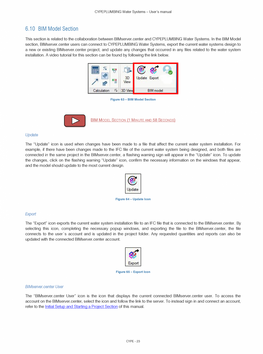 Pagina 23-CYPEPLUMBING Water Systems - Manual de utilizare CYPE Instructiuni montaj, utilizare Engleza ions to...