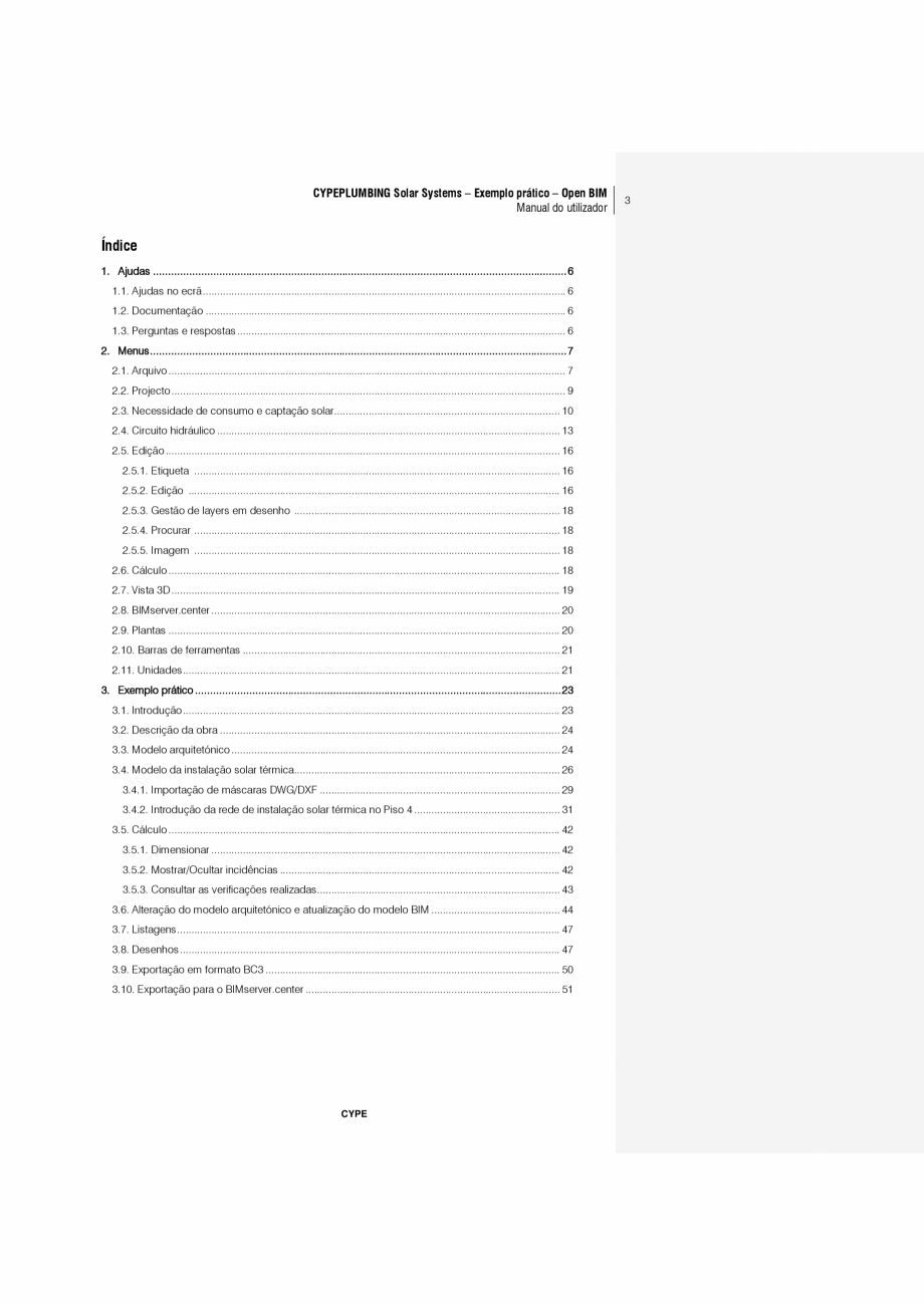 Pagina 3-CYPEPLUMBING Solar Systems - Manual de utilizare CYPE Instructiuni montaj, utilizare Engleza ., na...