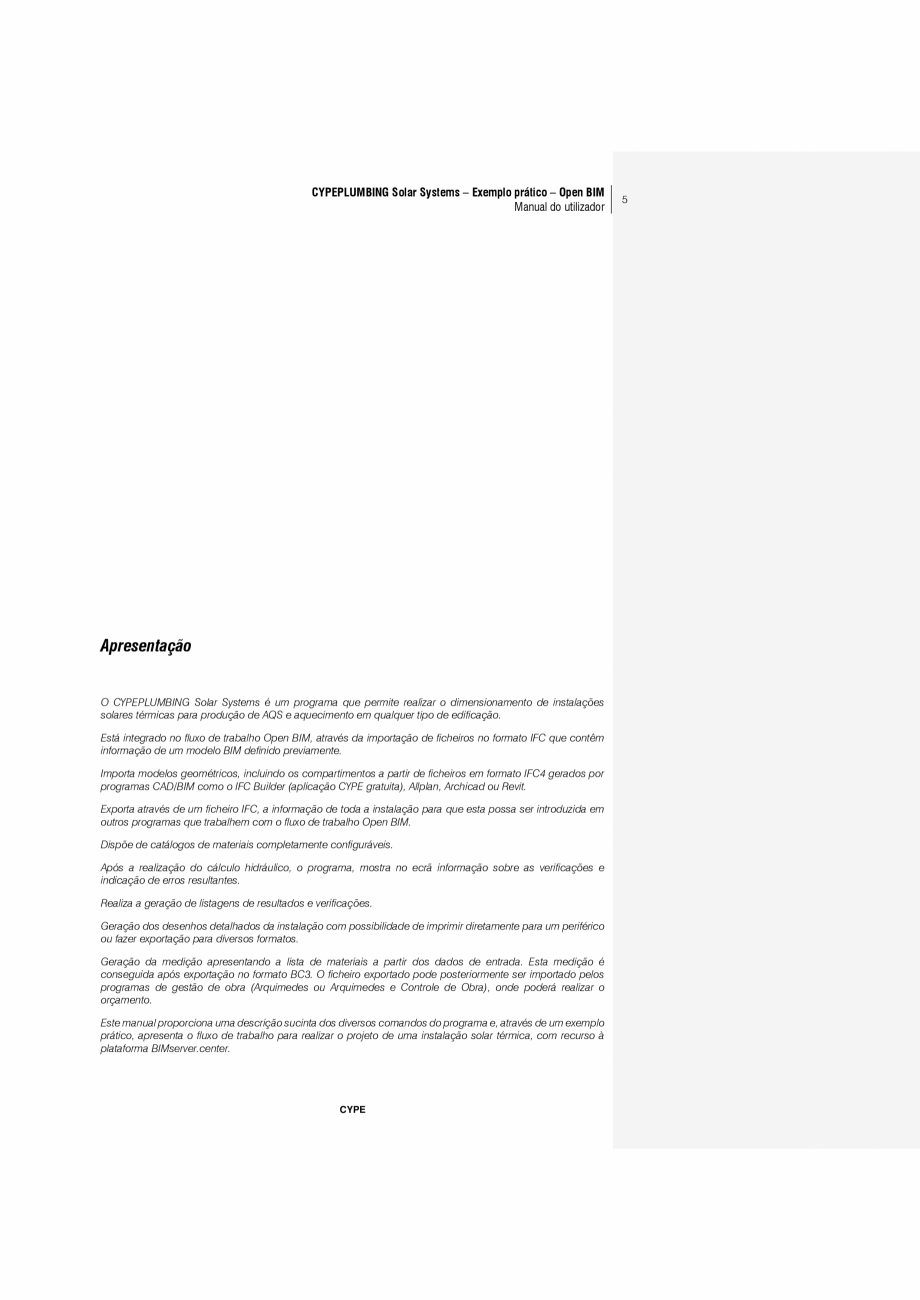 Pagina 5-CYPEPLUMBING Solar Systems - Manual de utilizare CYPE Instructiuni montaj, utilizare Engleza . 16
2....