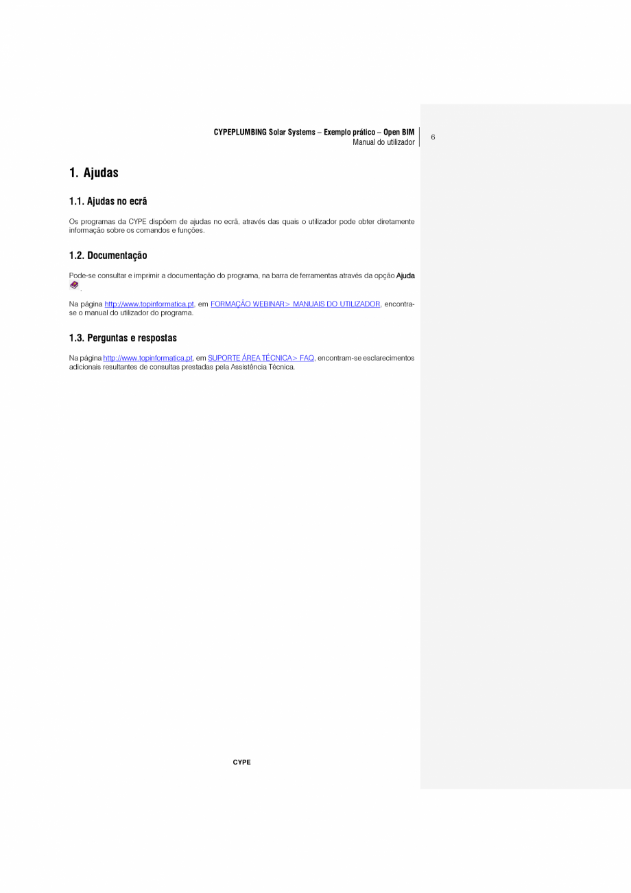 Pagina 6-CYPEPLUMBING Solar Systems - Manual de utilizare CYPE Instructiuni montaj, utilizare Engleza ..........