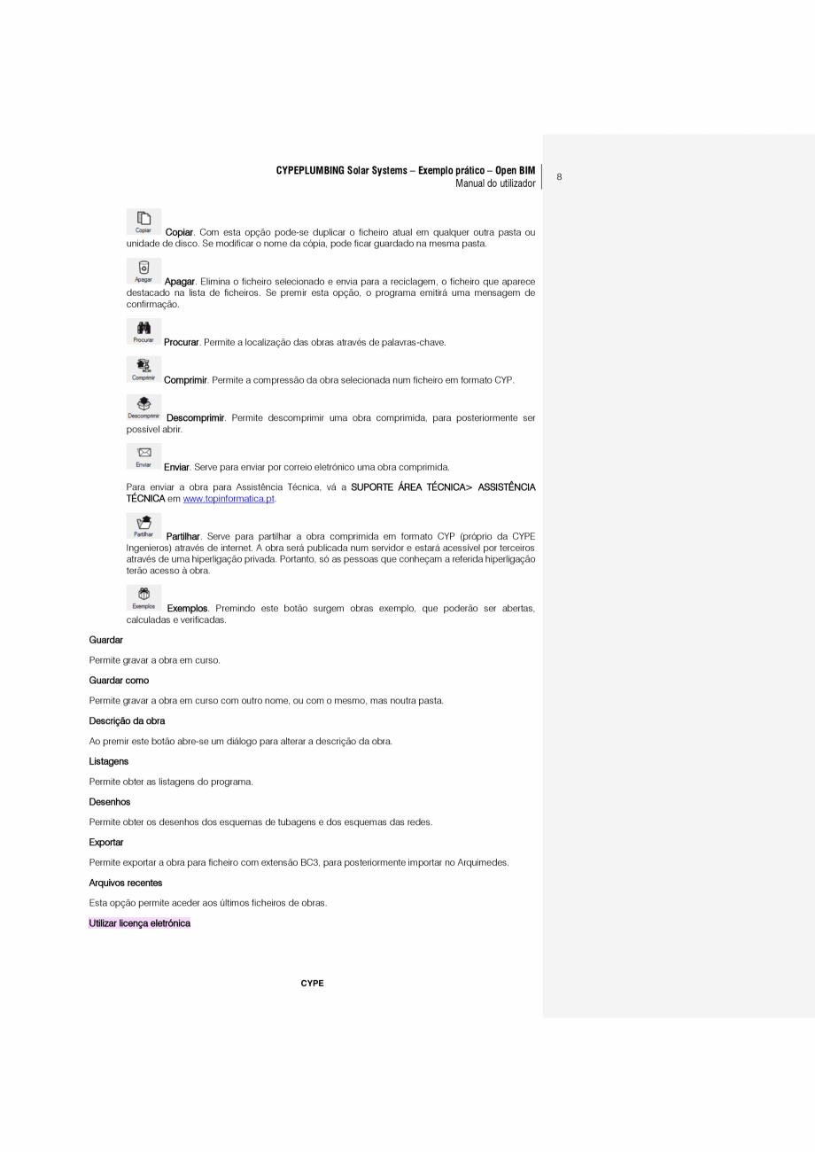 Pagina 8-CYPEPLUMBING Solar Systems - Manual de utilizare CYPE Instructiuni montaj, utilizare Engleza ..........