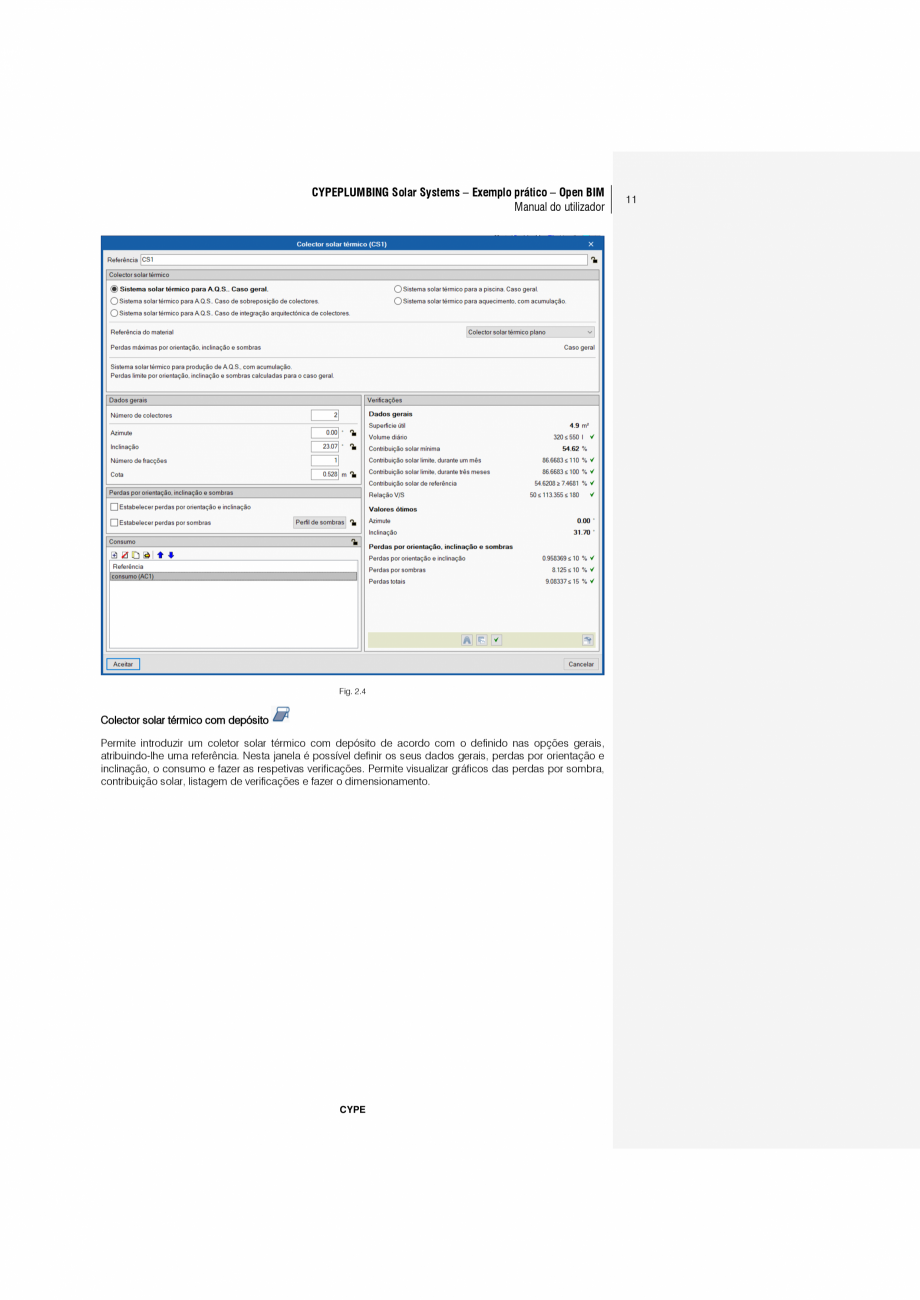 Pagina 11-CYPEPLUMBING Solar Systems - Manual de utilizare CYPE Instructiuni montaj, utilizare Engleza LUMBING...