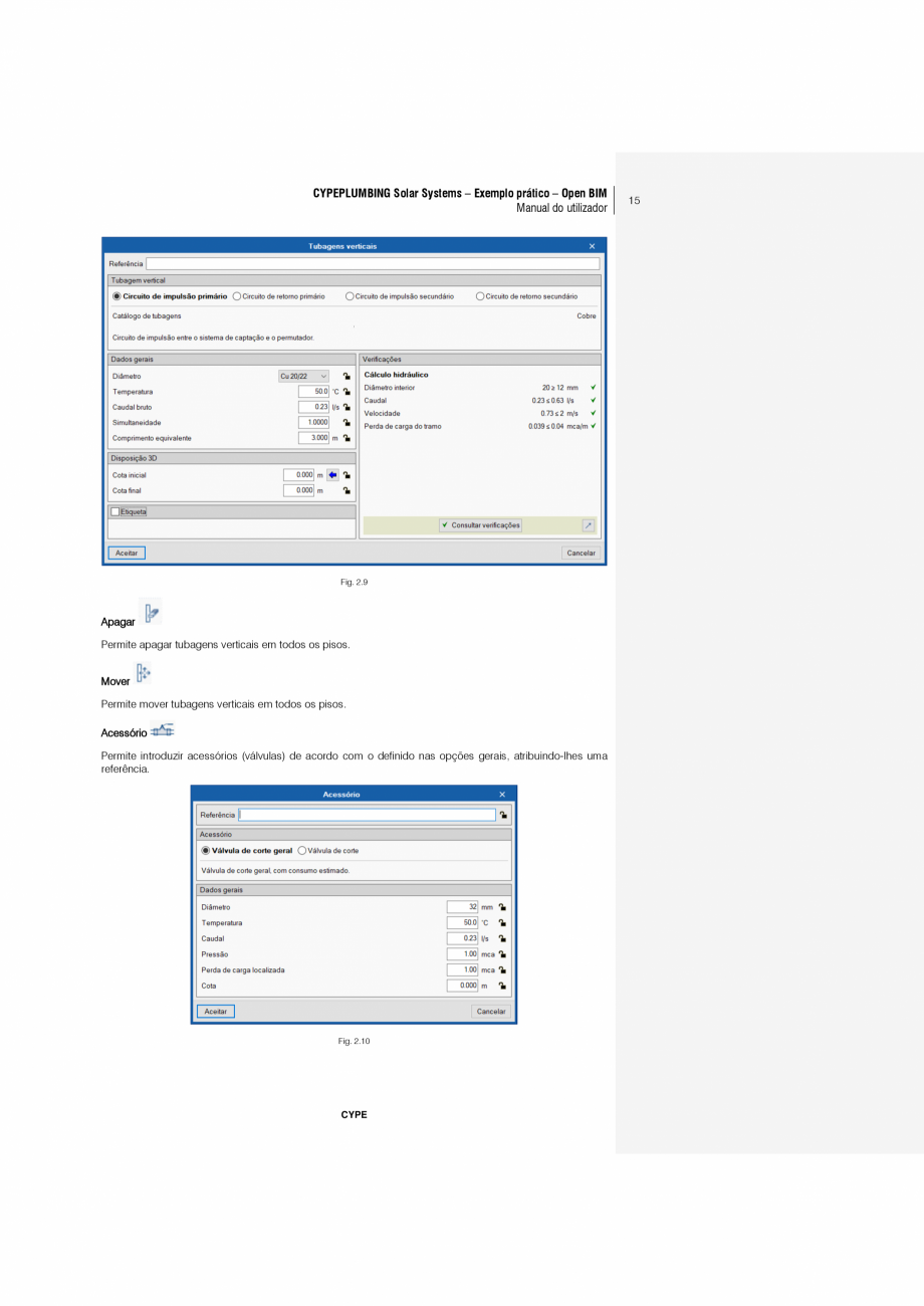Pagina 15-CYPEPLUMBING Solar Systems - Manual de utilizare CYPE Instructiuni montaj, utilizare Engleza das...