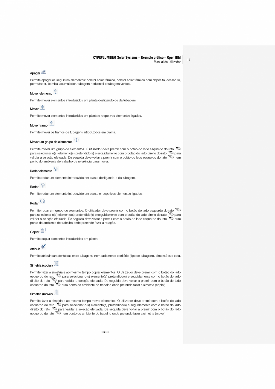 Pagina 17-CYPEPLUMBING Solar Systems - Manual de utilizare CYPE Instructiuni montaj, utilizare Engleza inir os...