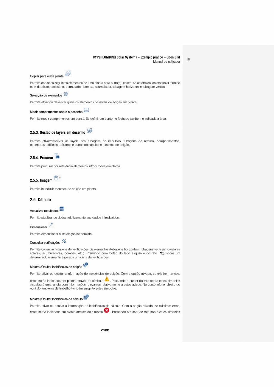 Pagina 18-CYPEPLUMBING Solar Systems - Manual de utilizare CYPE Instructiuni montaj, utilizare Engleza el...