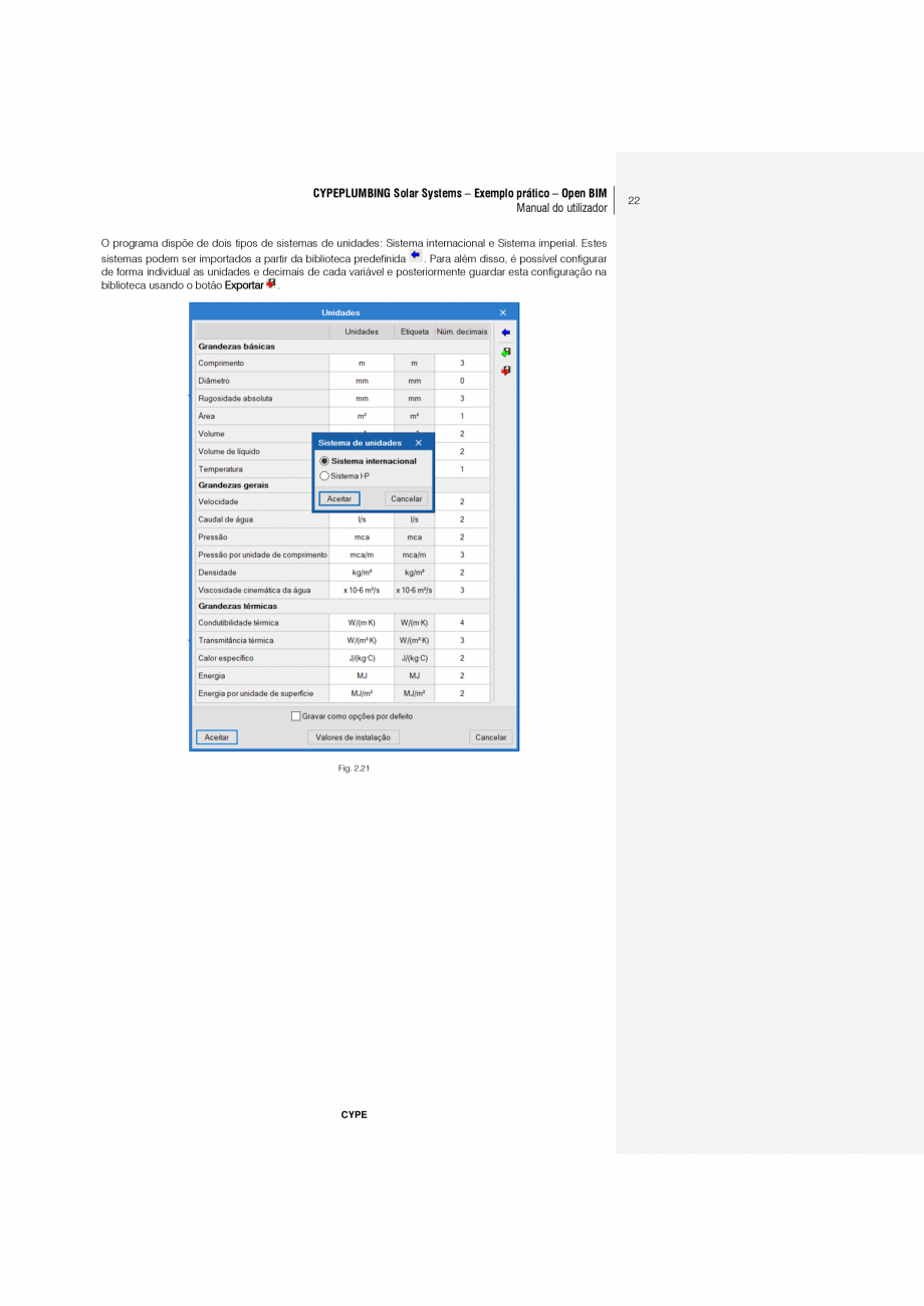 Pagina 22-CYPEPLUMBING Solar Systems - Manual de utilizare CYPE Instructiuni montaj, utilizare Engleza )...