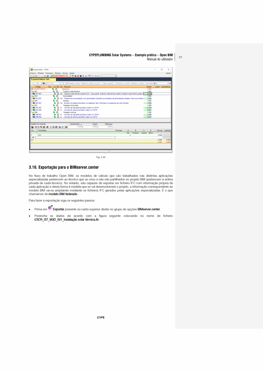 Pagina 51-CYPEPLUMBING Solar Systems - Manual de utilizare CYPE Instructiuni montaj, utilizare Engleza  o...