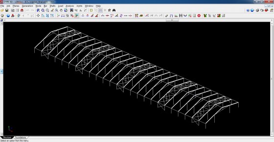 CYPE Hala industriala din cadre mixte analizata in programele de proiectare CYPE 3D si Portal Frame