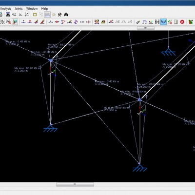 CYPE Hala industriala din cadre mixte analizata in programele de proiectare CYPE 3D si Portal Frame