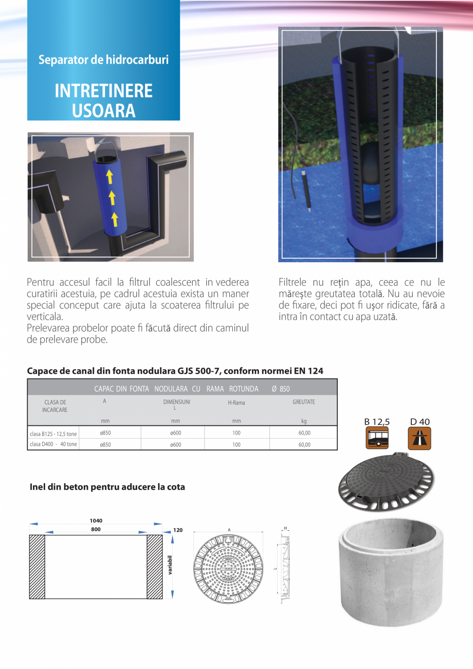 Pagina 6-Separatoare de hidrocarburi din beton armat si polietilena GIMANI&MUFLE Separatoare beton armat,...