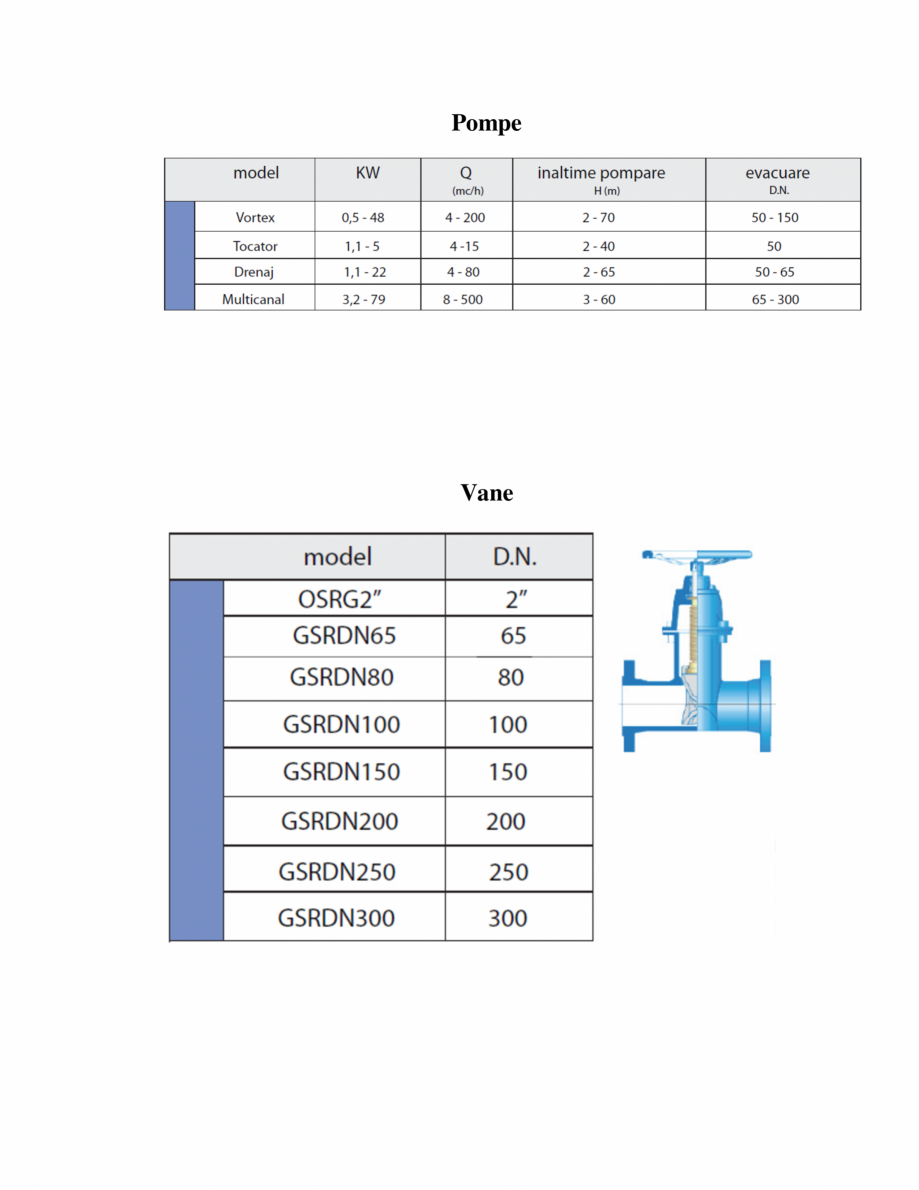 Pagina 1-Date tehnice statii de pompare GIMANI&MUFLE Beton Fisa tehnica Romana Pompe

Vane

Supape de...