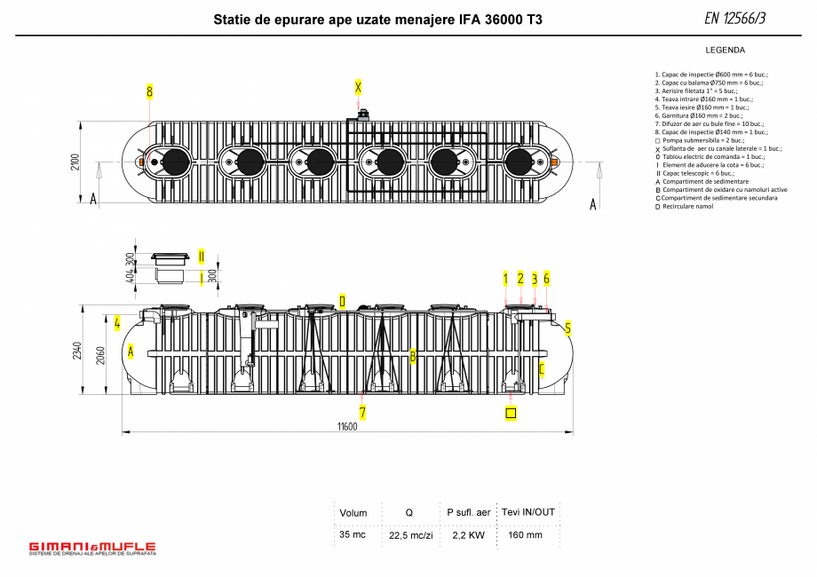 Pagina 1-CAD-PDF Statie de epurare IFA 36000 T3 GIMANI&MUFLE Detaliu de produs IFA PC 