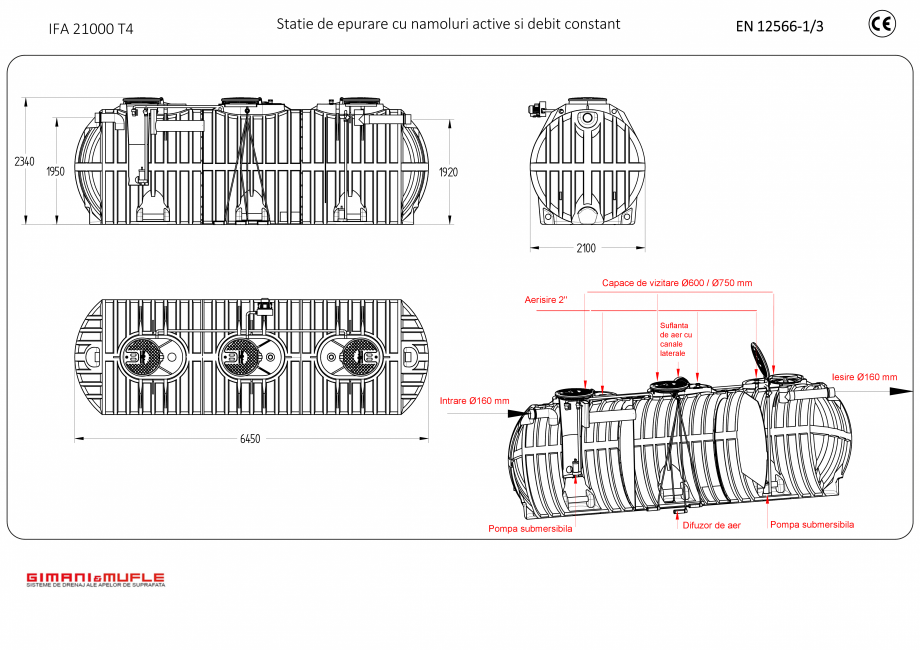 Pagina 1 - CAD-PDF Statie de epurare  IFA 21000 T4 GIMANI&MUFLE Detaliu de produs IFA PC 