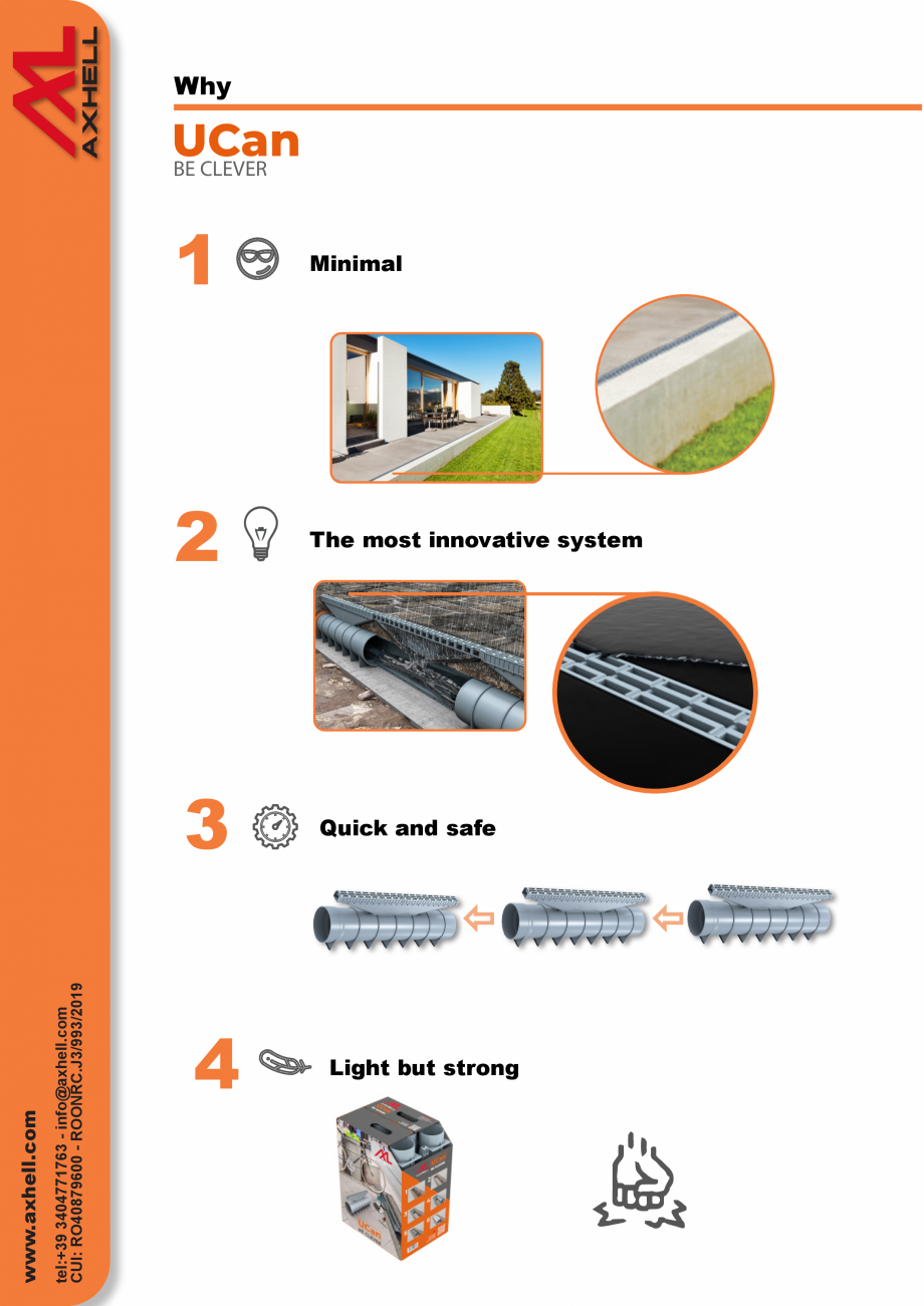 Pagina 2-Rigola plastic GIMANI&MUFLE UCan Fisa tehnica Engleza xhell’s specifications and Standard in...