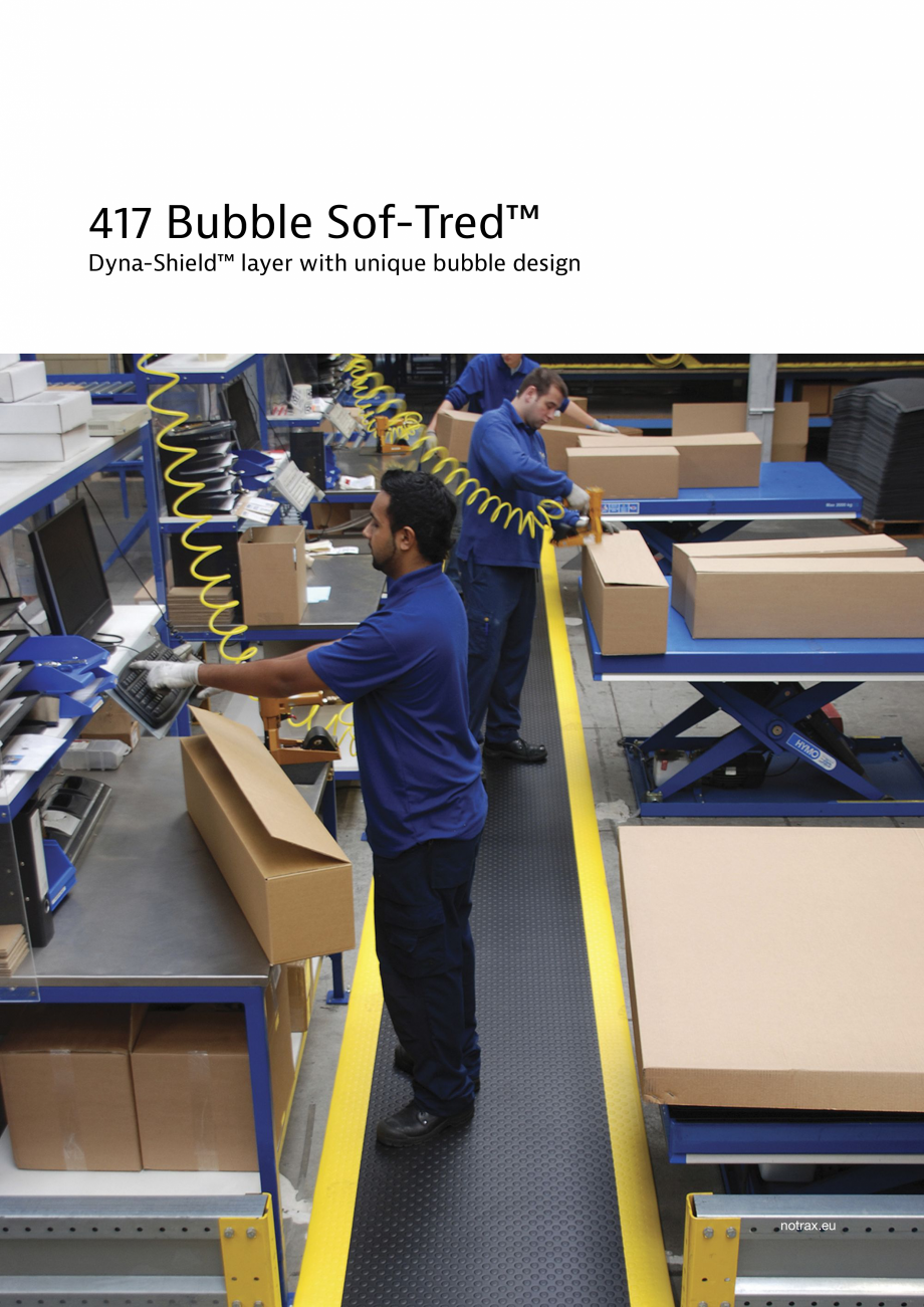 Pagina 1-Covor antioboseala COVORASE PROFESIONALE BUBBLE SOF-TRED 417 Fisa tehnica Engleza 417 Bubble...