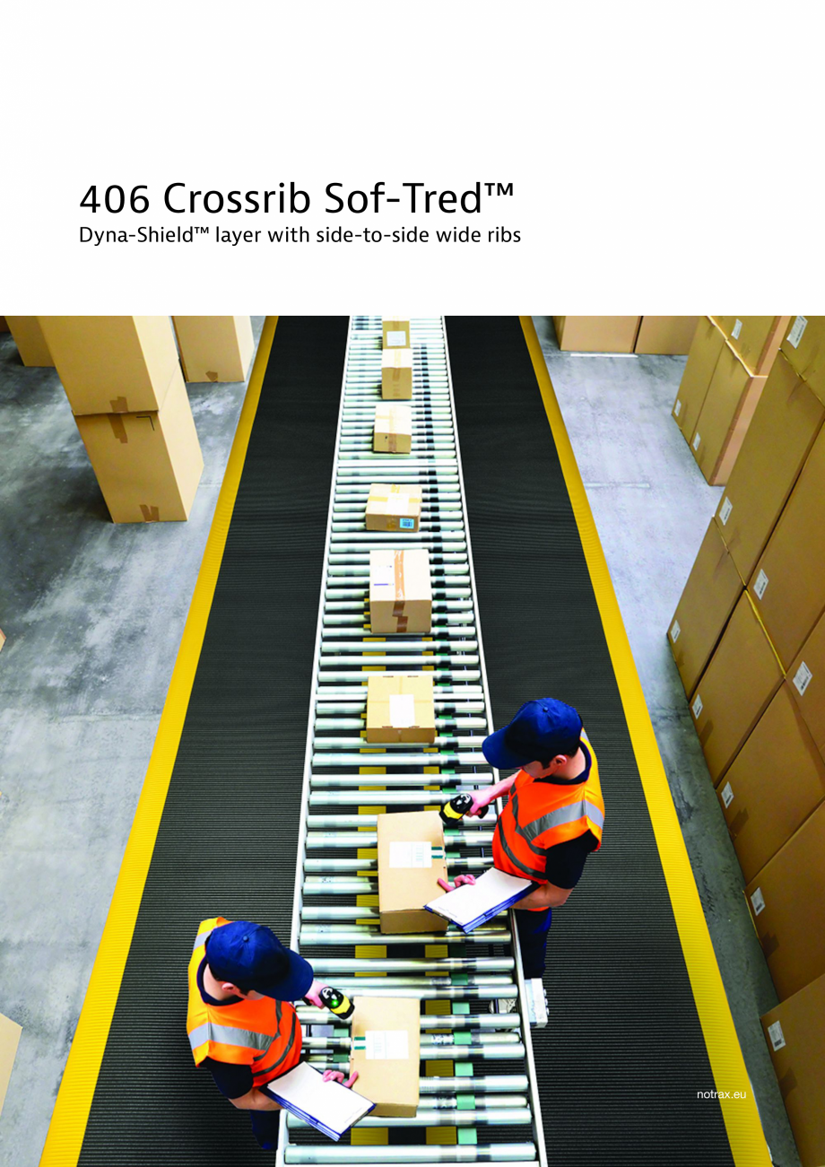 Pagina 1-Covor anti-oboseala COVORASE PROFESIONALE CROSSRIB SOF-TRED 406 Fisa tehnica Engleza 406 Crossrib...