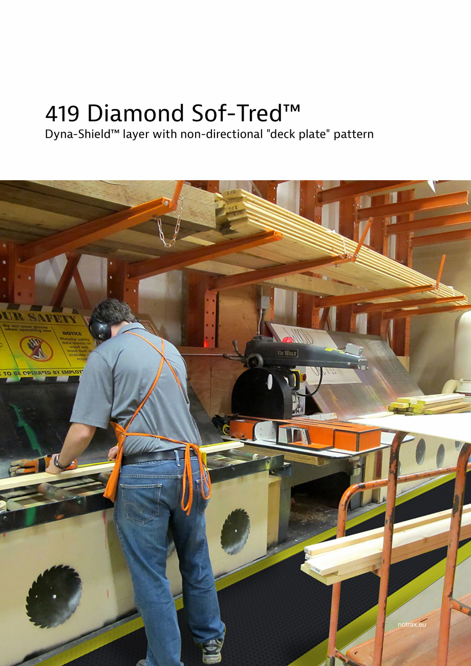 Pagina 1-Covor anti-oboseala COVORASE PROFESIONALE DIAMOND SOF-TRED 419 Fisa tehnica Engleza 419 Diamond...