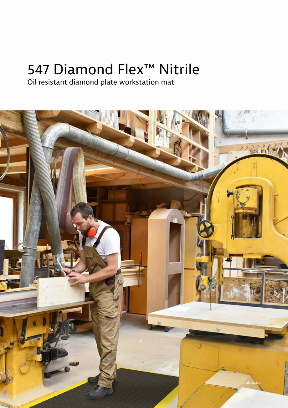 Pagina 1-Covor ergonomic COVORASE PROFESIONALE Diamond Flex Nitrile 547 Fisa tehnica Engleza 547 Diamond...