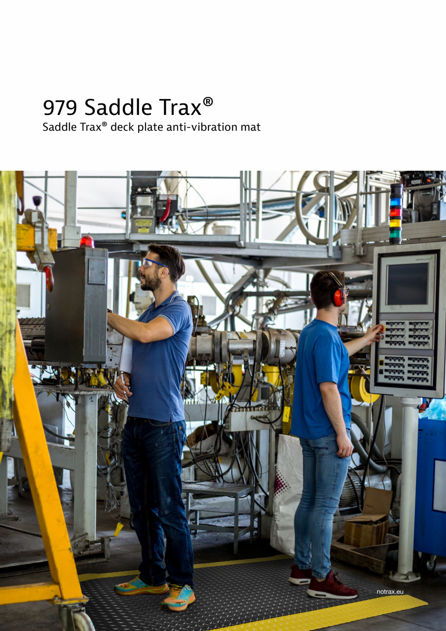 Pagina 1 - Covor ergonomic COVORASE PROFESIONALE Saddle Trax 979 Fisa tehnica Romana 979 Saddle...