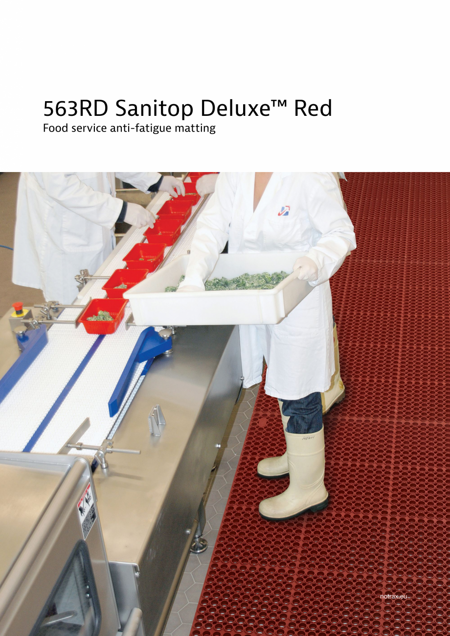 Pagina 1-Covor ergonomic  COVORASE PROFESIONALE SANITOP DELUXE 563RD Fisa tehnica Engleza 563RD Sanitop...