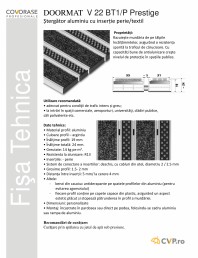 Stergator aluminiu cu inserție perie/textil