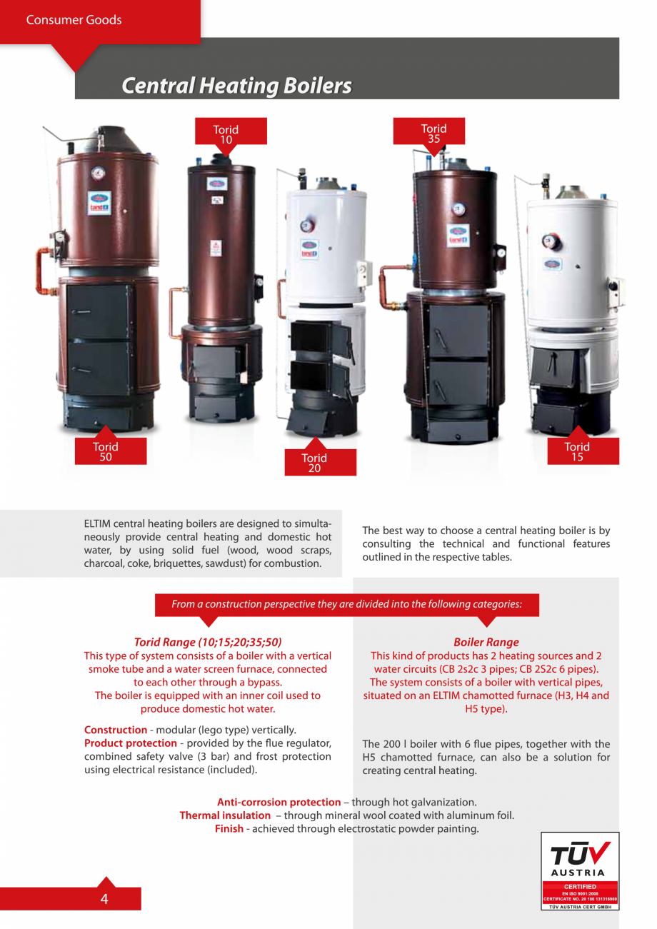 Pagina 4-Catalog Eltim - Bunuri de larg consum  Catalog, brosura Engleza 