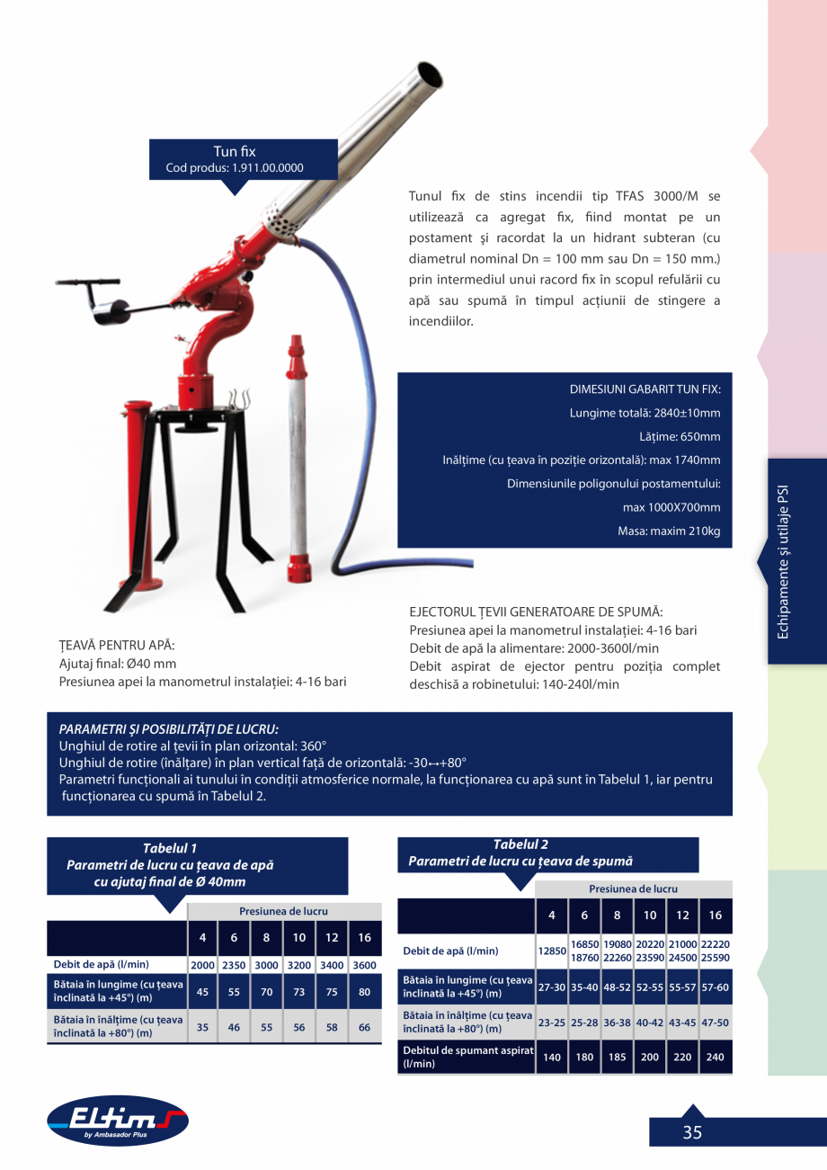 Pagina 1-Tun fix pentru stins incendii ELTIM TFAS-3000-M Fisa tehnica Romana Tun fix

Cod produs: 1.911.00...